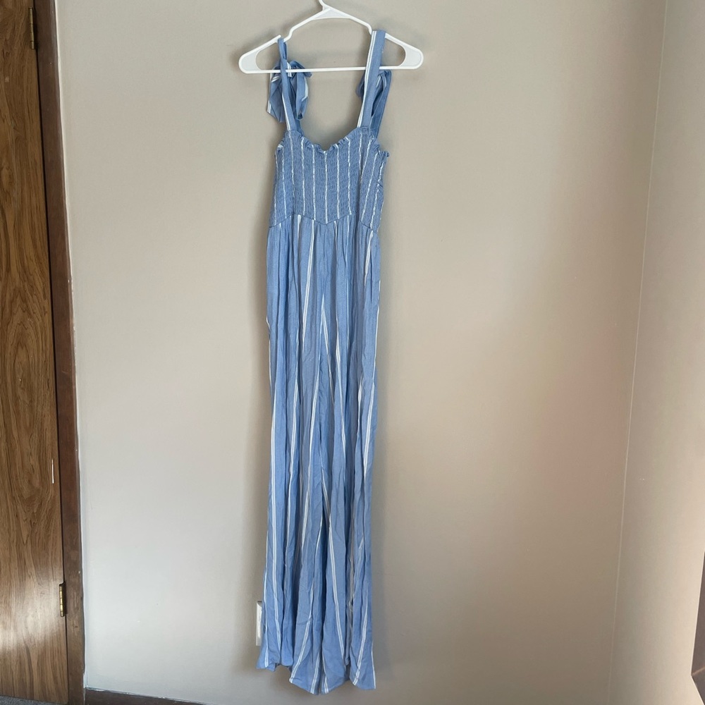 H&m blue striped jumpsuit size 8 new with tags - Picture 6 of 8